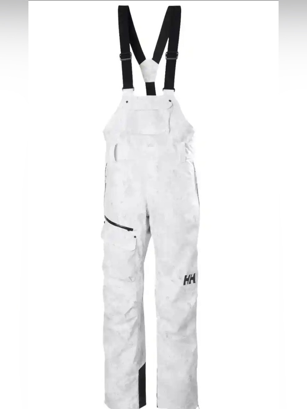 Helly Hansen Women's Gray Patterned Snow Bib Overalls